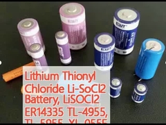 Pin Lithium Thionyl Chloride Li-SoCl2, LiSOCl2 ER14335 TL-4955, TL-5955, XL-055F
