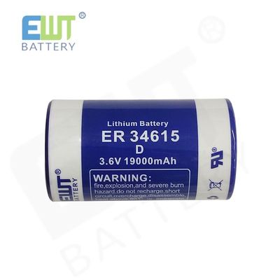 3.6V D Kích thước ER34615 pin Lithium Thionyl Chloride Nhà sản xuất pin LISOCL2 hình trụ