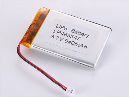 Mua LP483547 3.7V 940MAH Lithium Polymer Battery with ROHS Certification and Wide Temperature Range sản xuất trực tuyến