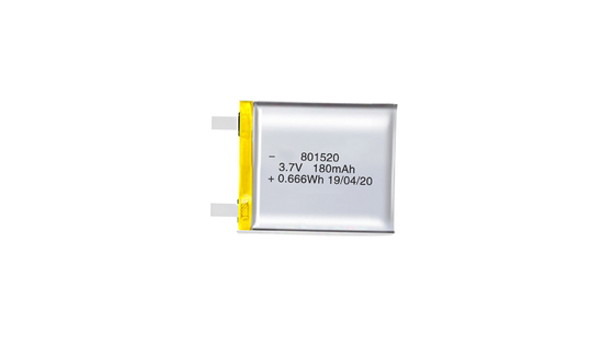 Mua Pin Lithium Polymer 801520 3.7V 180MAH với Mật Độ Năng Lượng Cao và 300 Chu Kỳ Sạc sản xuất trực tuyến
