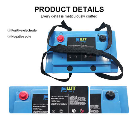 Pin Lithium Iron Phosphate 12V cho 12v 100Ah LiFePo4 Deep Cycle Battery Pack với BMS tích hợp