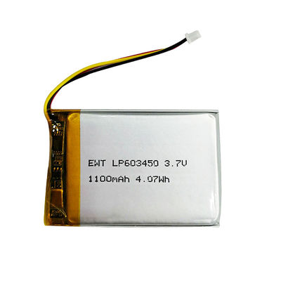 Black Lithium Polymer pin sạc lại 3.7v 1100mah Lipo pin Pack