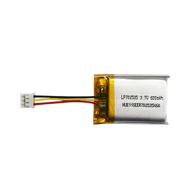 Lp702535 3.7v 600mah Lithium Polymer Lipo Battery Pack Vật liệu anode