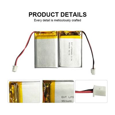 3.7v pin Lithium Polymer 950mah 1000mAh pin LiPo 583450 603450