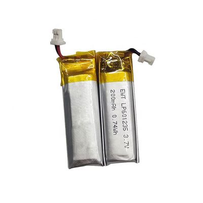 Bộ pin Lithium Polymer tùy chỉnh LP601235 3.7v 250mAh LiPo