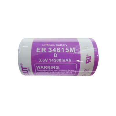 Pin Lithium Thionyl Chloride Tốc độ cao pin lithium 3.6V trụ ER34615M