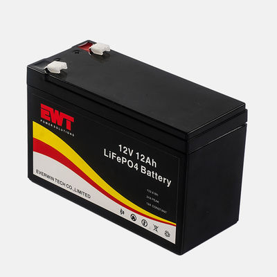 Chu kỳ sâu Lifepo4 12v 12Ah Lithium Ion Battery Packs cho lưu trữ năng lượng mặt trời