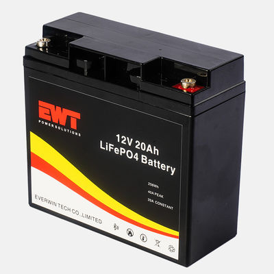 Tuổi thọ chu kỳ dài 12V 20Ah pin Lithium Iron Phosphate cho nguồn dự phòng