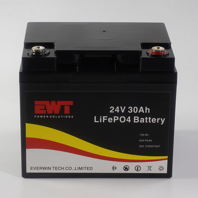 Pin Lithium Iron Phosphate công nghiệp 24V với 30A Điện xả liên tục tối đa -20°C đến 45°C và Chứng nhận CE