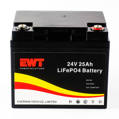 EWT IFR32700 24v 25ah Lifepo4 Bộ pin 12.8v 100000mah Bộ pin Lithium Ion Deep Cycle