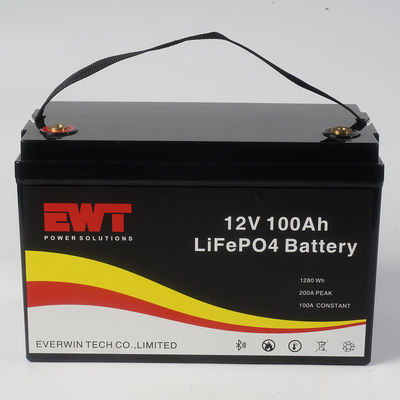 12V 100AH Deep Cycle Rechargeable Battery Pack Chức năng giám sát Bluetooth thông minh cho nhỏ gọn và bền