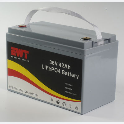 Vỏ nhựa Lifepo4 Bộ pin 36V 42AH cho BBQ ngoài trời Lưu trữ năng lượng Cung cấp điện