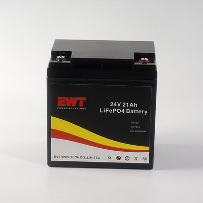 24V 21AH Lithium Iron LifePO4 Battery Pack cho nguồn cung cấp điện và tác động môi trường thấp