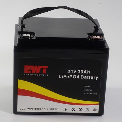 Lifepo4 Bộ pin di động 24V 30AH Với Bluetooth Can