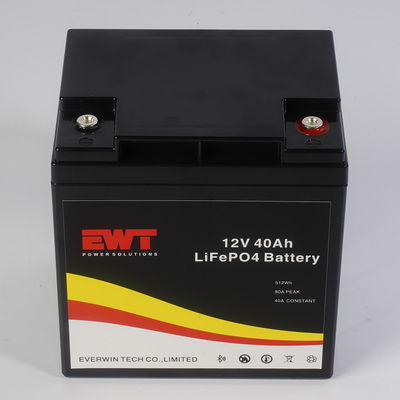Tùy chỉnh ngoài trời lớn 12V 40AH Lifepo4 pin với bụi và bảo vệ nước 14.6V điện áp đầu vào