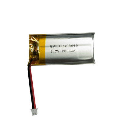LP902040 3.7V 700MAH pin lithium polymer prismatic tùy chỉnh và hỗ trợ nhà máy OEM / ODM