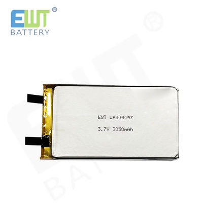 Pin Lithium Polymer LP545497 3.7V 3050mAh với tính năng bảo vệ quá tải và tính năng an toàn PCB