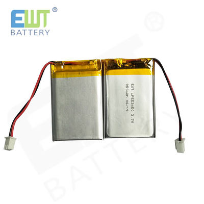 LP553450 3.7V 950mAh pin Lithium Polymer 1S1P Pack Assembly Mô hình hỗ trợ PCM