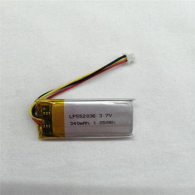Pin Lithium Polymer mạnh mẽ và bền LP552036 3.7V 340mAh