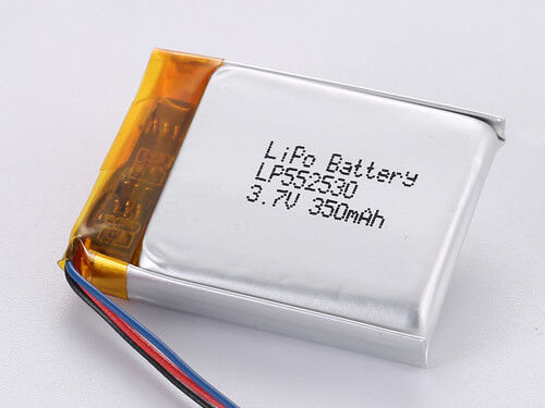 LP552530 3.7V 350MAH Pin Lithium Polymer sạc lại -20 đến 45 độ C
