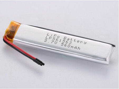3.7V 560MAH JST Connector Type Lithium Polymer Rechargeable Battery with 1C Discharge Current Mức độ nhẹ và bền