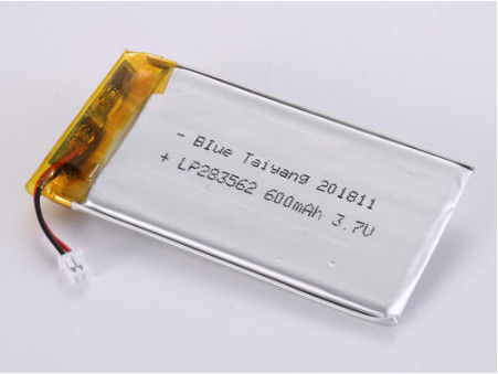 Pin Lithium Polymer sạc lại lâu dài 3.7V 600MAH với bảo vệ PCB cho các ứng dụng công nghiệp