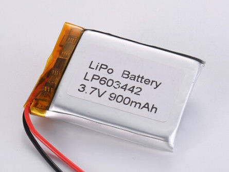 LP603442 3.7V 900MAH pin Li-ion nhà sản xuất pin Lithium Polymer với mạch bảo vệ và lớp A