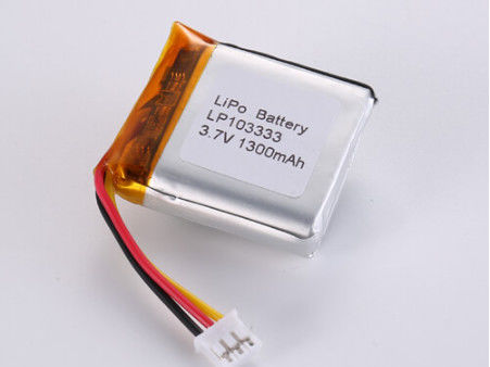 LP103333 3.7V 1300MAH Các nhà sản xuất pin Lithium Polymer với thành phần hóa học