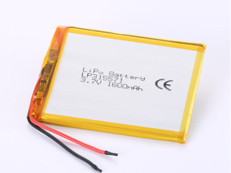LP315571 3.7V 1600mAh pin Li-ion với bảo vệ quá mức và tuổi thọ dài