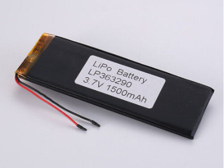 Bạc 3.7V 1500MAH Các nhà sản xuất pin Li-ion LiPo có dung lượng cao với cấp độ A và tốc độ xả đỉnh 1C