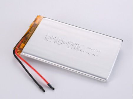 LP405085 3.7V 1950MAH Pin Lithium Polymer bạc với tốc độ xả tối đa 1C và lớp A 12 tháng 1 năm bảo hành