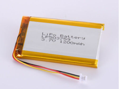 LP503759 3.7V 1200MAH Các nhà sản xuất pin Li-ion bạc cho các thiết bị sạc lại