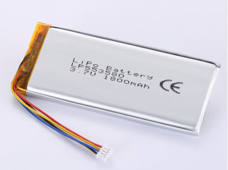 LP553580 3.7V 1800MAH pin Li-ion nhà sản xuất Tốc độ xả Có và Polymer Li-ion pin sạc lại với chứng nhận CE