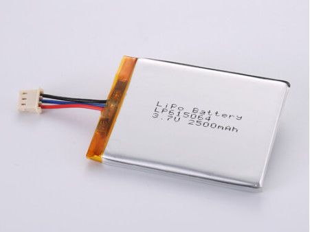 2500MAH Li-ion Battery Manufacturers, LP615064 3.7V Lipo Battery cho yêu cầu của khách hàng