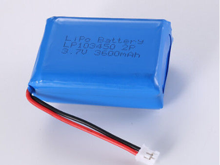 LP103450 3.7V 3600mAh pin Li Ion Nhà sản xuất pin Lipo Lithium Polymer sạc lại với điện áp mở Tên mô hình