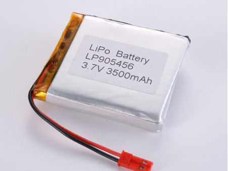 LP905456 3.7V 3500MAH Pin Li-ion Capacity High LiPo Pack với các tính năng an toàn Bảo vệ mạch ngắn