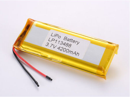 LP113488 3.7V 4200 MAH pin Li-ion nhà sản xuất tùy chỉnh loại kết nối Lithium polymer pin sạc lý tưởng cho công nghiệp