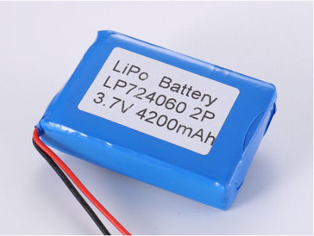 LP724060 3.7V 4200MAH pin Li-ion cho các ứng dụng công nghiệp trong dòng xả 1C