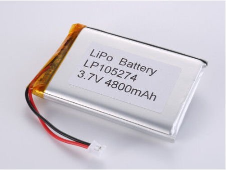 pin lithium polymer Li-polymer Cell cho phạm vi nhiệt độ rộng Điện áp sạc đầy 3.7V 4800MAH