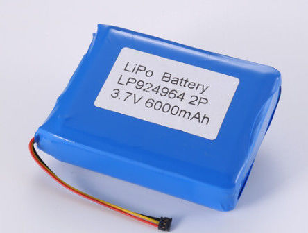3.7V 6000MAH Li Ion Battery Nhà sản xuất, OEM và ODM Lithium Polymer Battery 2-3 giờ thời gian sạc