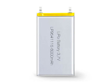Vật liệu anode khác 3.7V 6000MAH Pin Lithium Polymer sạc lại với các tùy chọn tùy chỉnh và hỗ trợ OEM / ODM