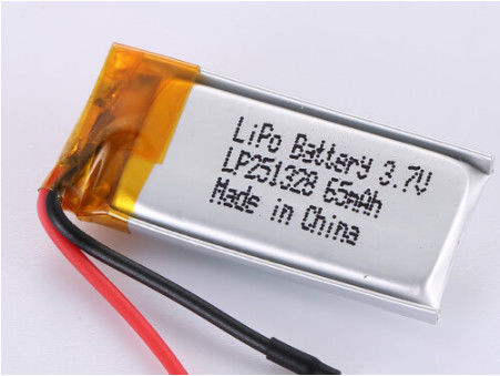 LP251328 3.7V 65MAH Các nhà sản xuất pin Li-ion với các tính năng bảo vệ mạch ngắn PCB và điện áp mở